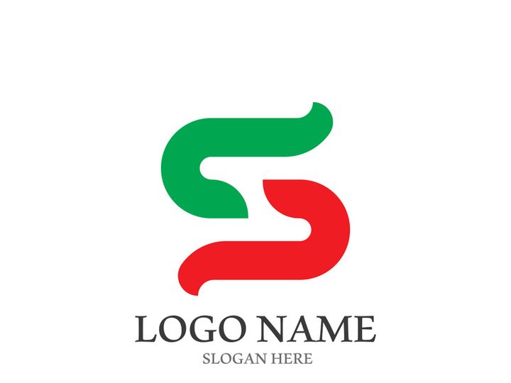 S letter creative icon logo design elegant vector illustration