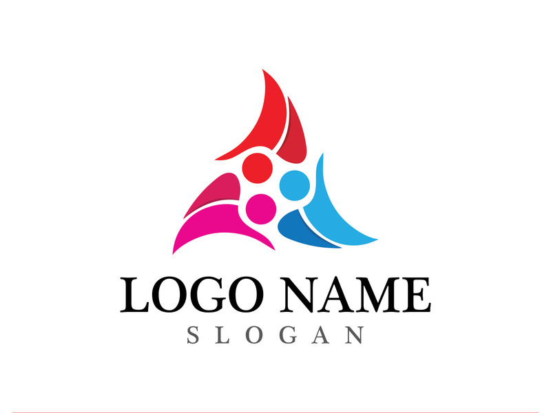 Community logo and symbol vector icon template