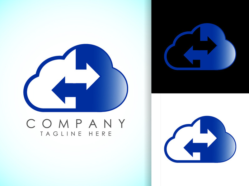 Creative cloud computing vector logo design template. Cloud  logo for your corporate business.