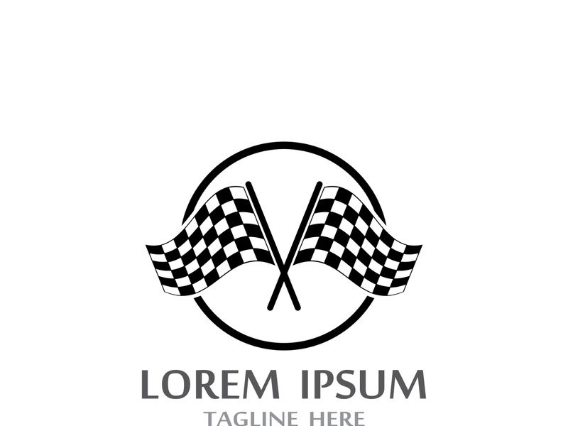 Race flag logo