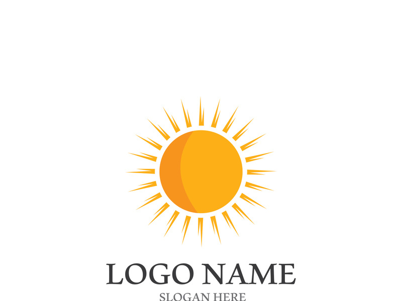 Sun vector illustration icon logo template design