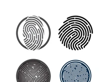 Fingerprint logo vector illustration icon template design