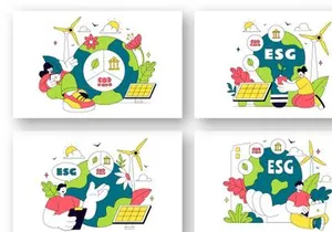 10 Environmental Social Governance Illustration