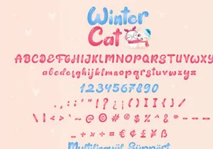 FREE | Winter Cat - Handwritten Font