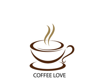 coffee logo  icon vector illustration template preview picture