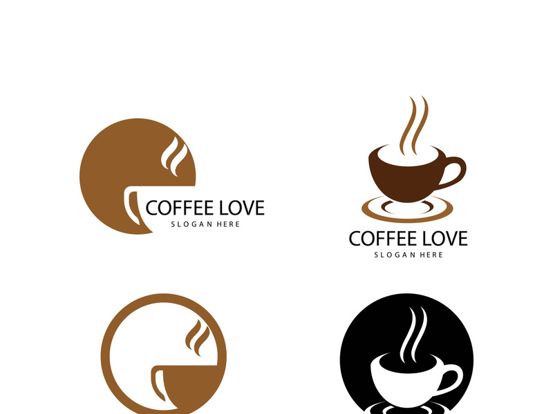 Coffee logo  icon vector illustration template