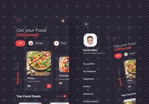 Food Delivery App Dark bagian2