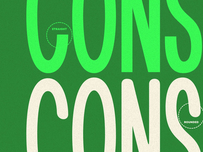 The Cons - Condensed Sans Serif Display Font