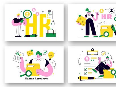 10 Human Resources Illustration
