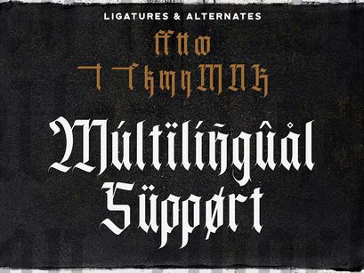 Agise Rujdi - Blackletter Decorative Font