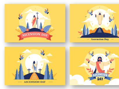 9 Christian Ascension Day Illustration