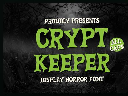 Crypt Keeper | Display Horror Font