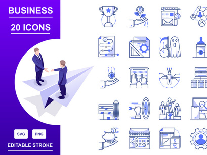 Bleu : Business And Finance IconSet