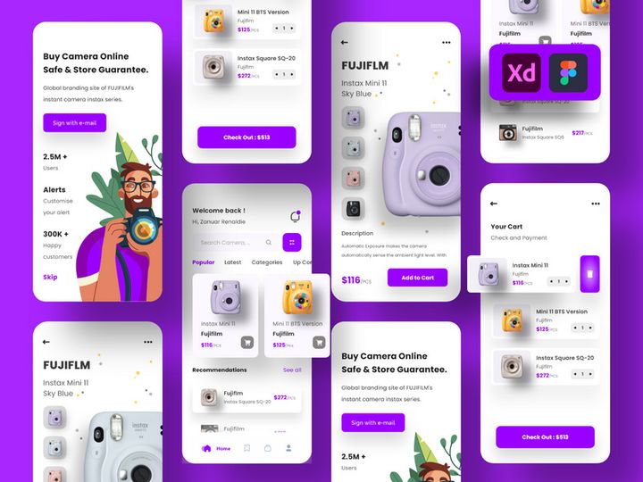 Camera Store App Design preview picture