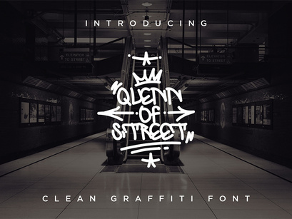 Quenn Of Street - Clean Graffiti Font