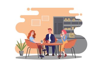 M162_Coffee shop Illustrations