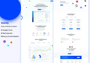 Saasly Version 01 - Saas Landing Template