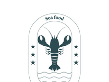 Vintage lobster logo