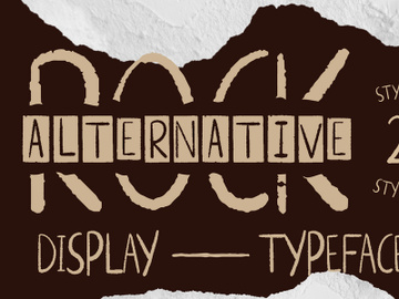 Alternative Rock - DIsplay Font preview picture