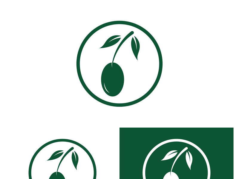 Olive fruit logo design.