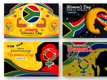 12 Women's Day in South Africa Illustration