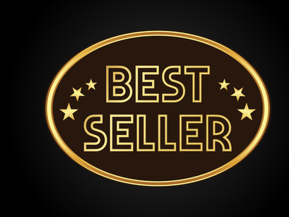 10 Best Seller icon design, Best Seller badge logo design template vector illustration