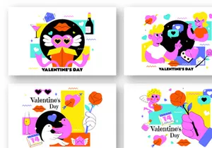 Happy Valentine's Day Illustration