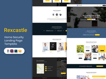 Home Security Landing Page Template-02 preview picture