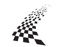 Race flag design illustration