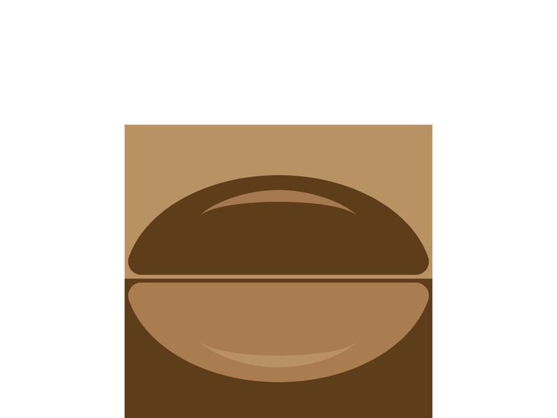 coffee bean icon vector illustration template