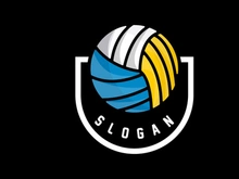 Volleyball Logo, Sport Simple Design, World Sports Tournament Vector, Illustration Symbol Icon