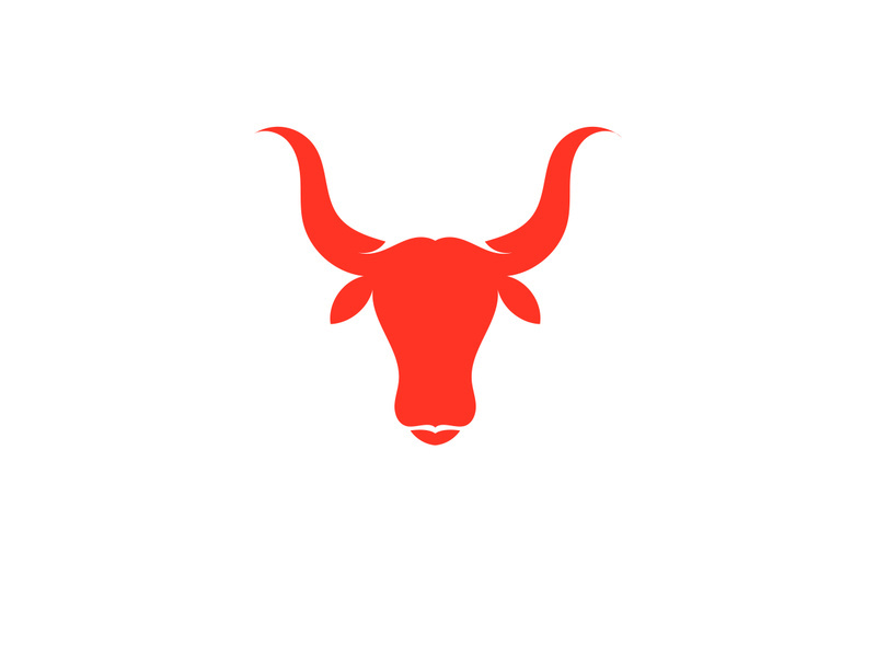 Devil horn red logo icon