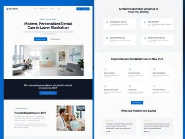 Soho Dental Website Redesign | Modern Dental Clinic UI/UX Landin preview picture