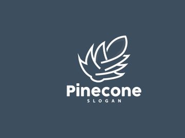 Pine Cone Logo, Elegant Luxury Pine Simple Design preview picture