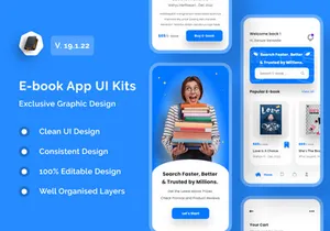E-book App UI Kit Template