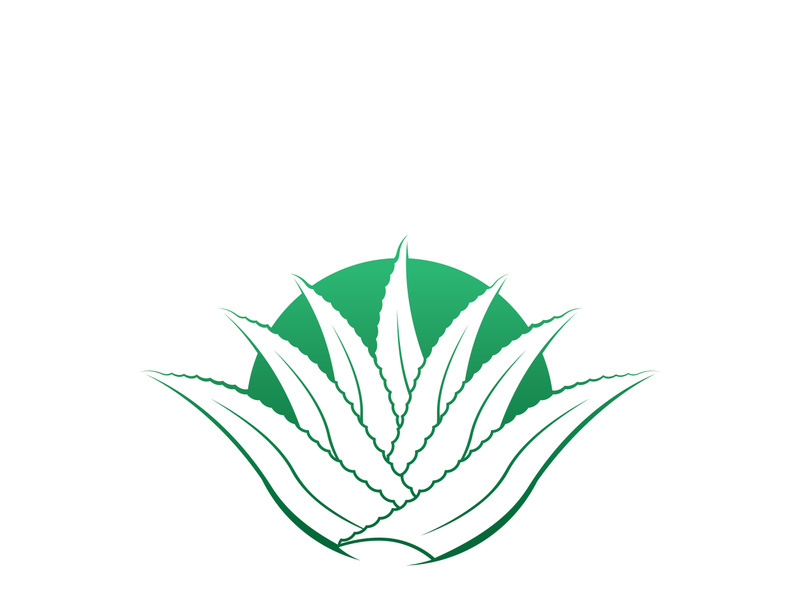 Aloe Vera logo icon design symbol beauty skin care