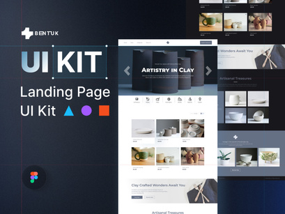 Bentuk - Handmade Crafts Landing Page UI Kit