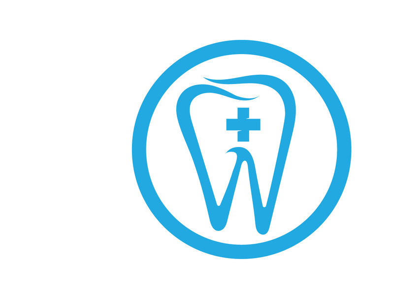 Dental care logo vector icon design