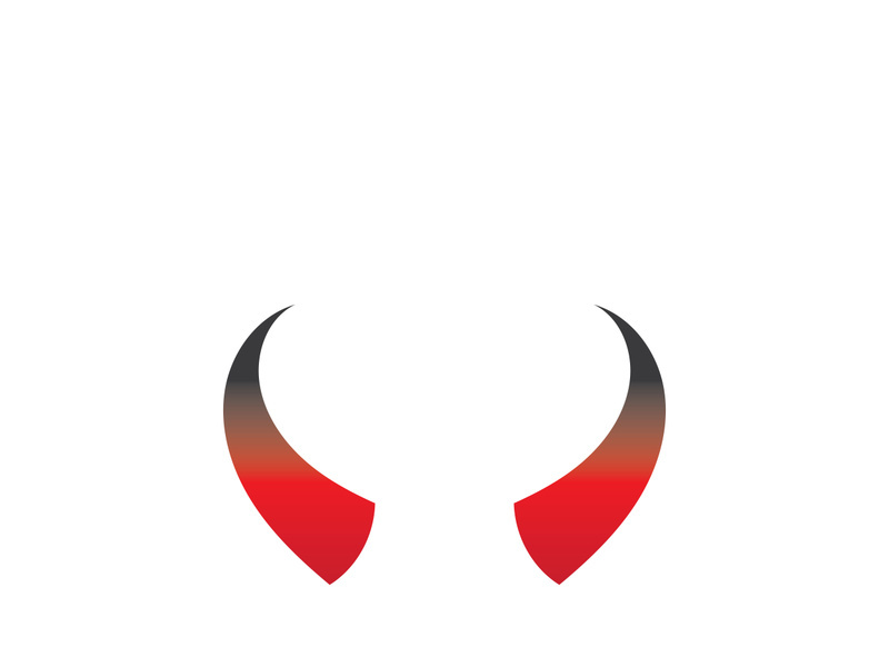 Devil horn Vector icon design illustration Template