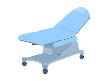 Couch for medical cabinet semi flat color vector object preview picture