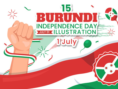 15 Burundi Independence Day Illustration