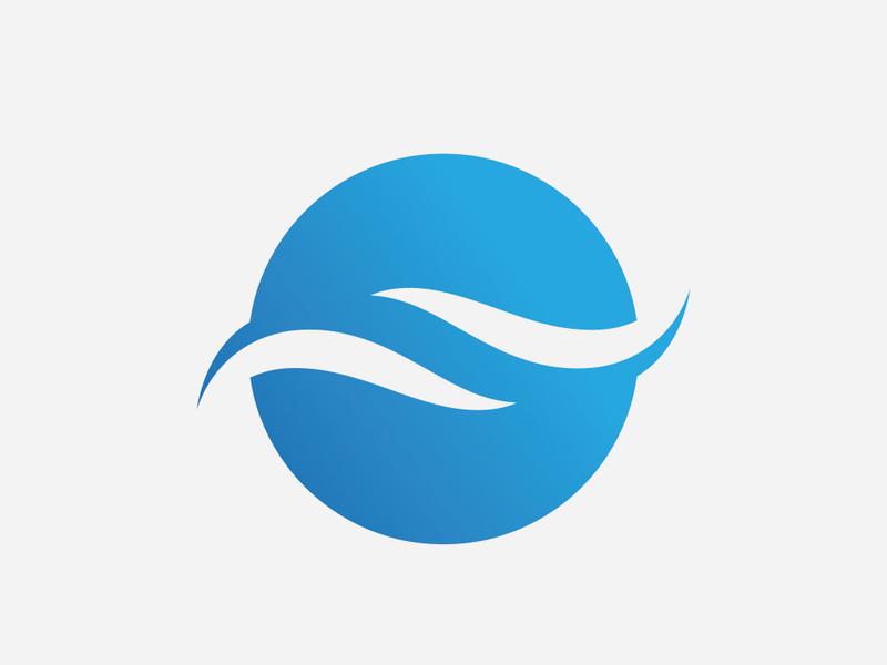 Water Wave symbol and icon Logo vector
