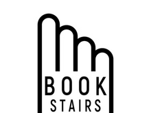 book stairs logo, or library for bookstores, book companies, publishers, encyclopedias, libraries, education, digital books, vectors