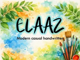 ELAAZ – Modern Casual Handwritten Font (OTF) preview picture
