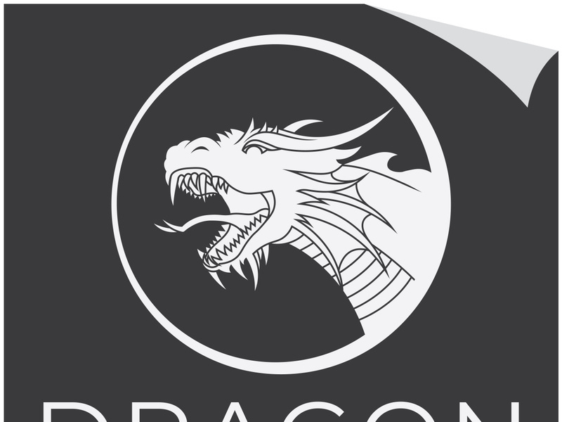 Dragon logo art illustration