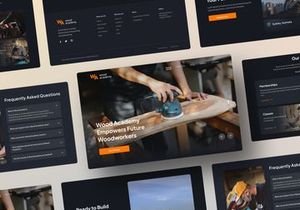 Wademy - Wood Academy Landing Page