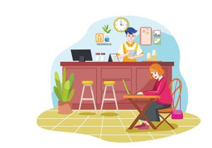 M144_Coffee Shop Illustrations