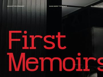 First Memoirs | Sans Serif Typeface preview picture