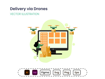 Drone delivery service preview picture