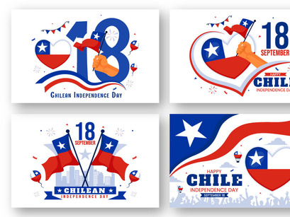 12 Chile Independence Day Illustration